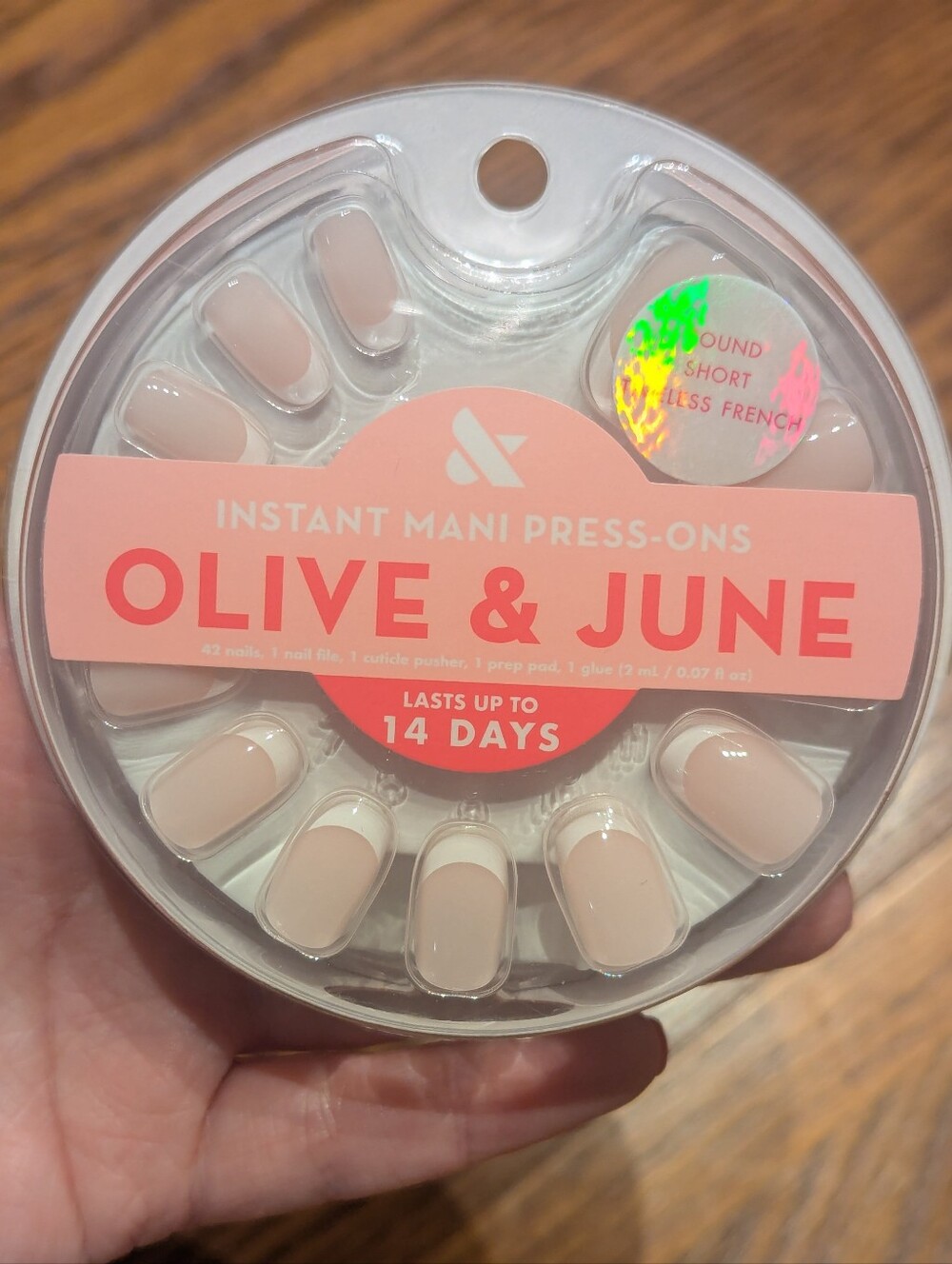 Olive & June Press On French Manicure Nails New!
